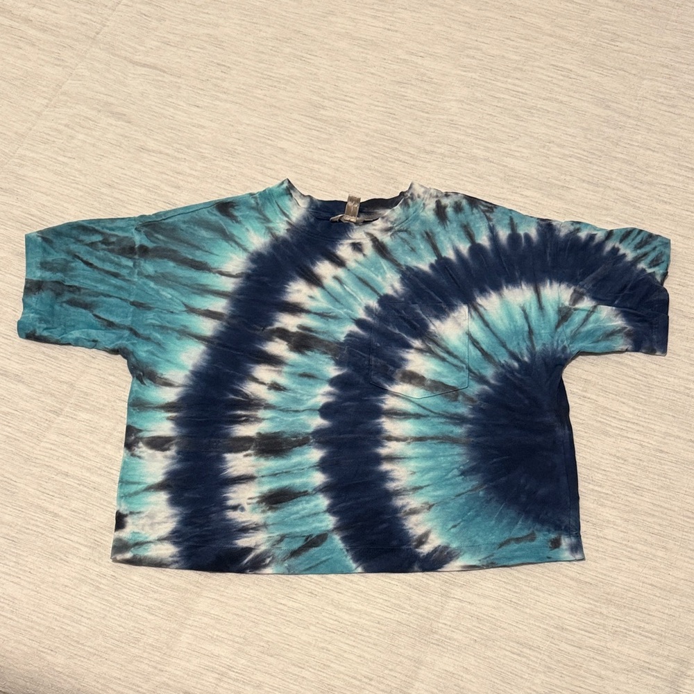 Banana Republic Navy Tie-Dye Tee